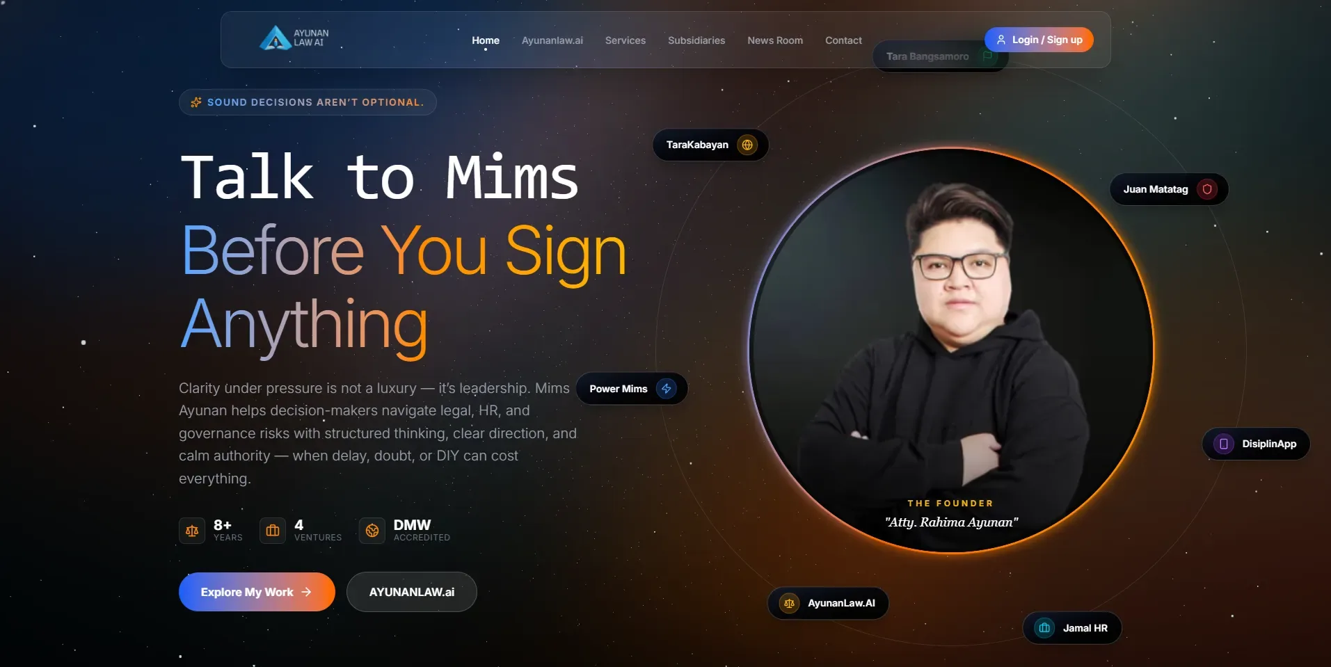 Ayunanlaw.ai screenshot