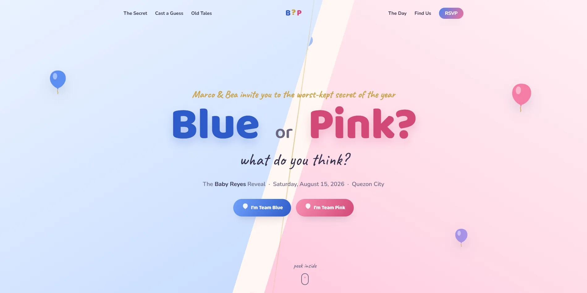Blue or Pink screenshot