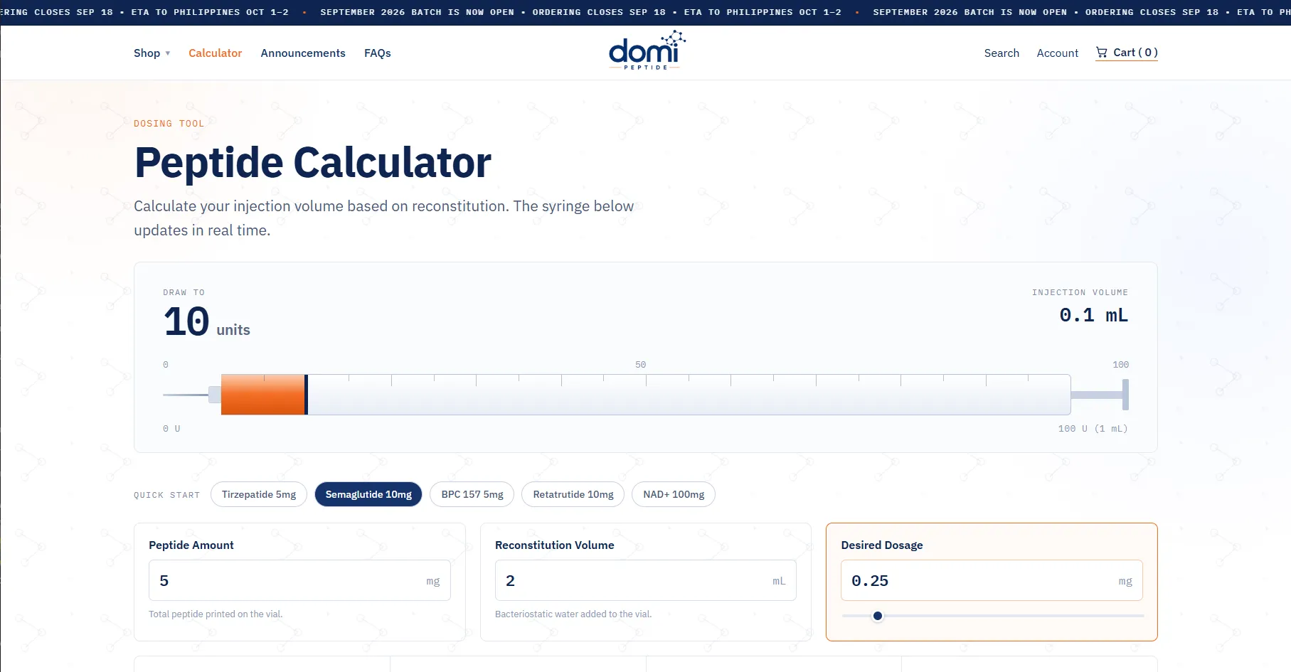 Domi Peptide screenshot 3